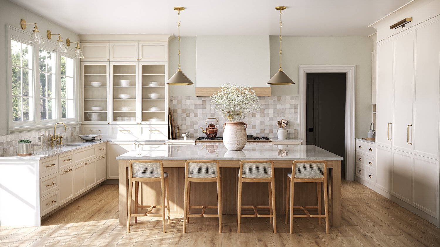 A bright, beautifully styled Southern California kitchen
